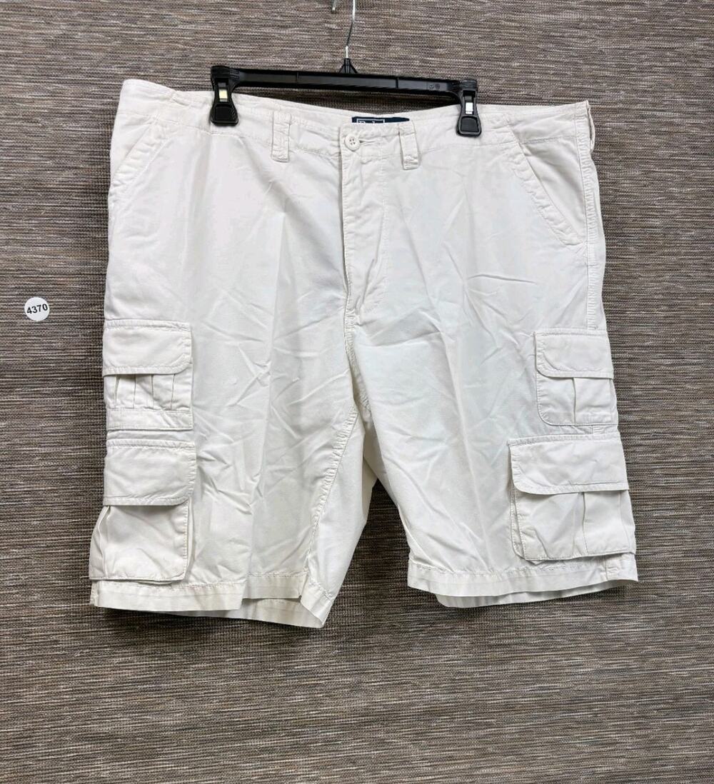 Polo By Ralph Lauren Mens Cargo Shorts Beige Khaki 100% Cotton Size 38 Casual
